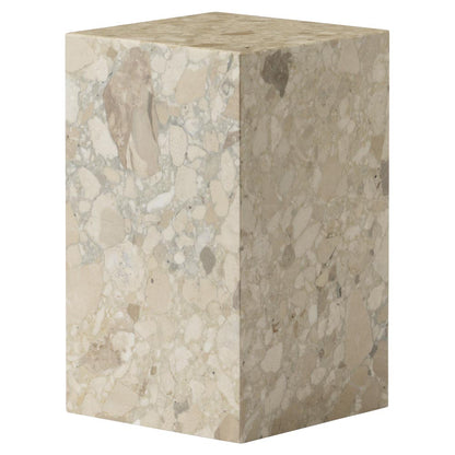 Plinth Tall Stone Table - Kunis Breccia