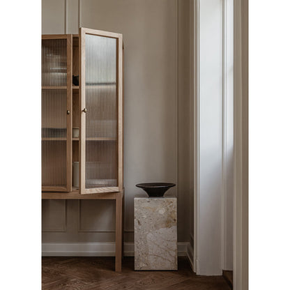 Plinth Tall Stone Table - Kunis Breccia