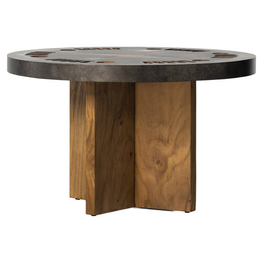 Poker Table - Aged Metal