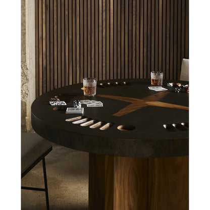 Poker Table - Aged Metal