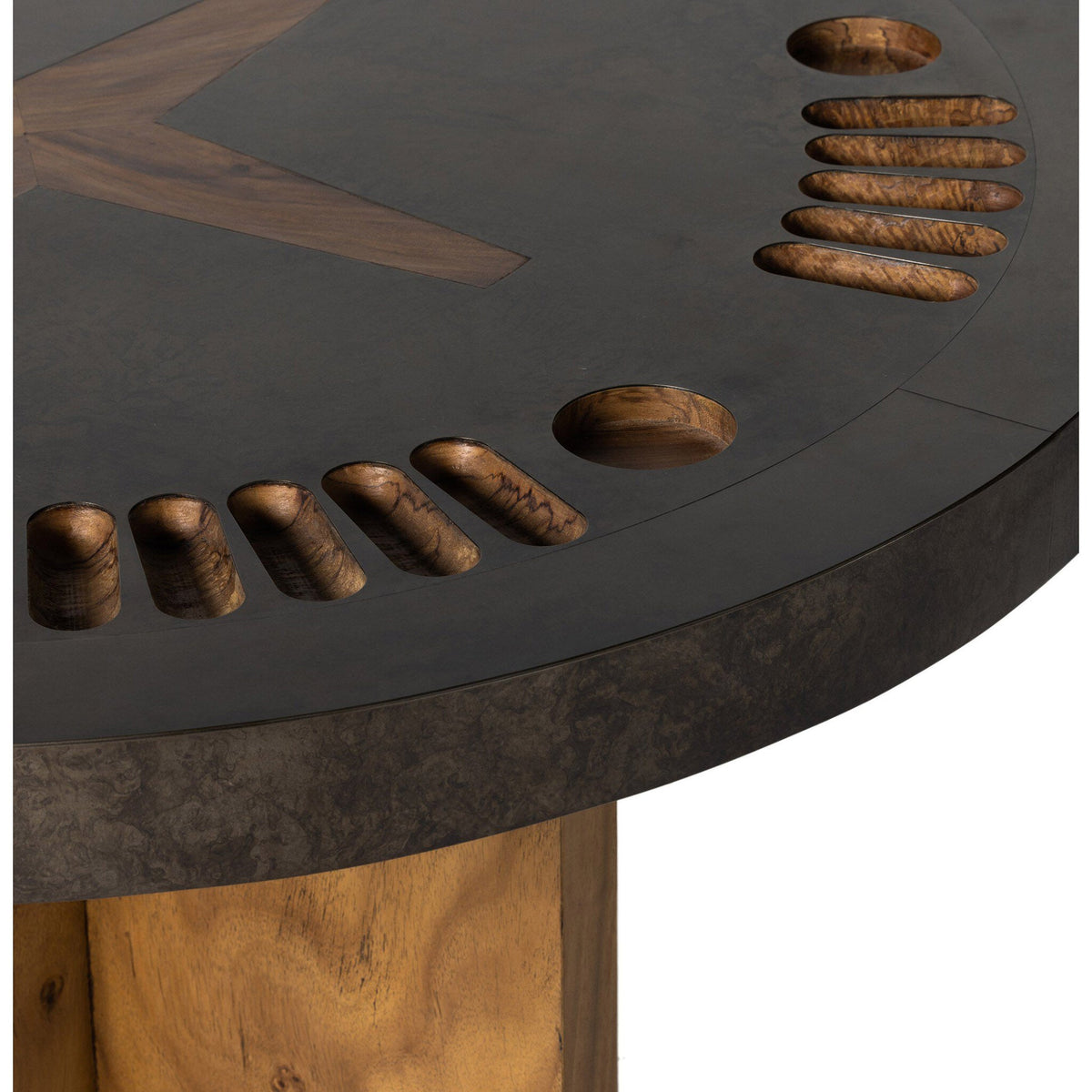 Poker Table - Aged Metal