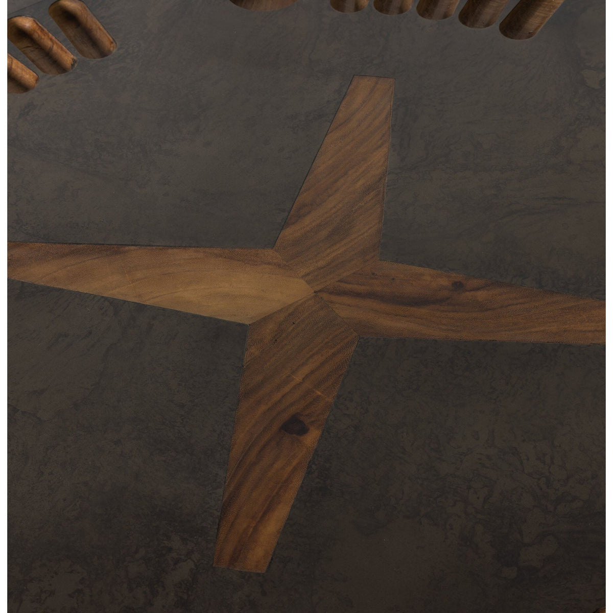 Poker Table - Aged Metal