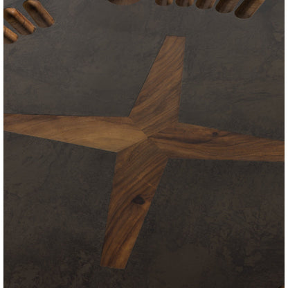 Poker Table - Aged Metal