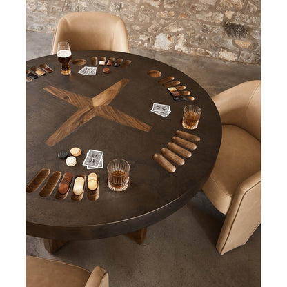 Poker Table - Aged Metal