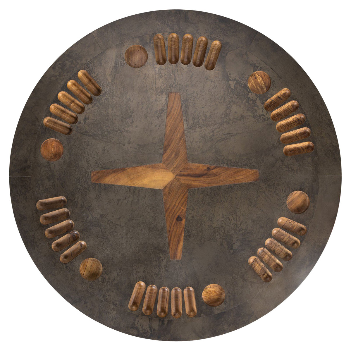Poker Table - Aged Metal