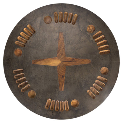 Poker Table - Aged Metal
