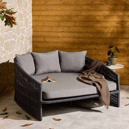 Porto Outdoor Daybed - Venao Charcoal