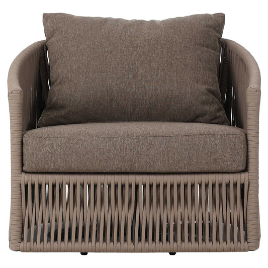 Porto Outdoor Swivel Chair - Ellor Brown