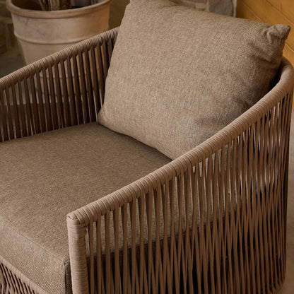 Porto Outdoor Swivel Chair - Ellor Brown