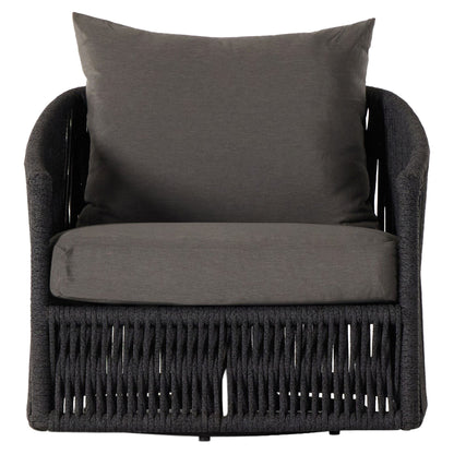 Porto Outdoor Swivel Chair - Venao Charcoal