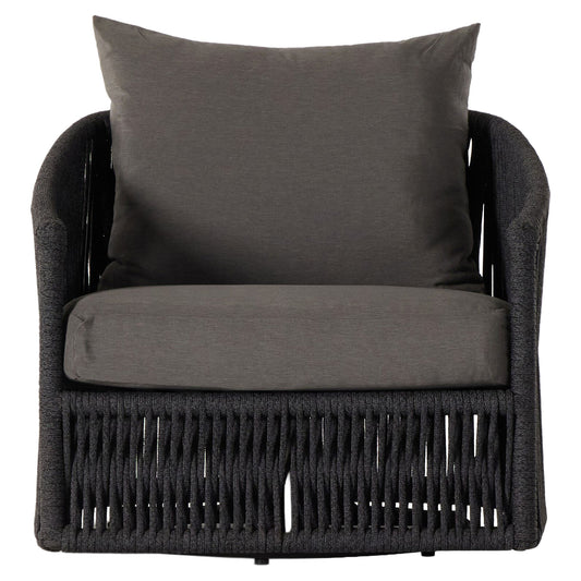 Porto Outdoor Swivel Chair - Venao Charcoal