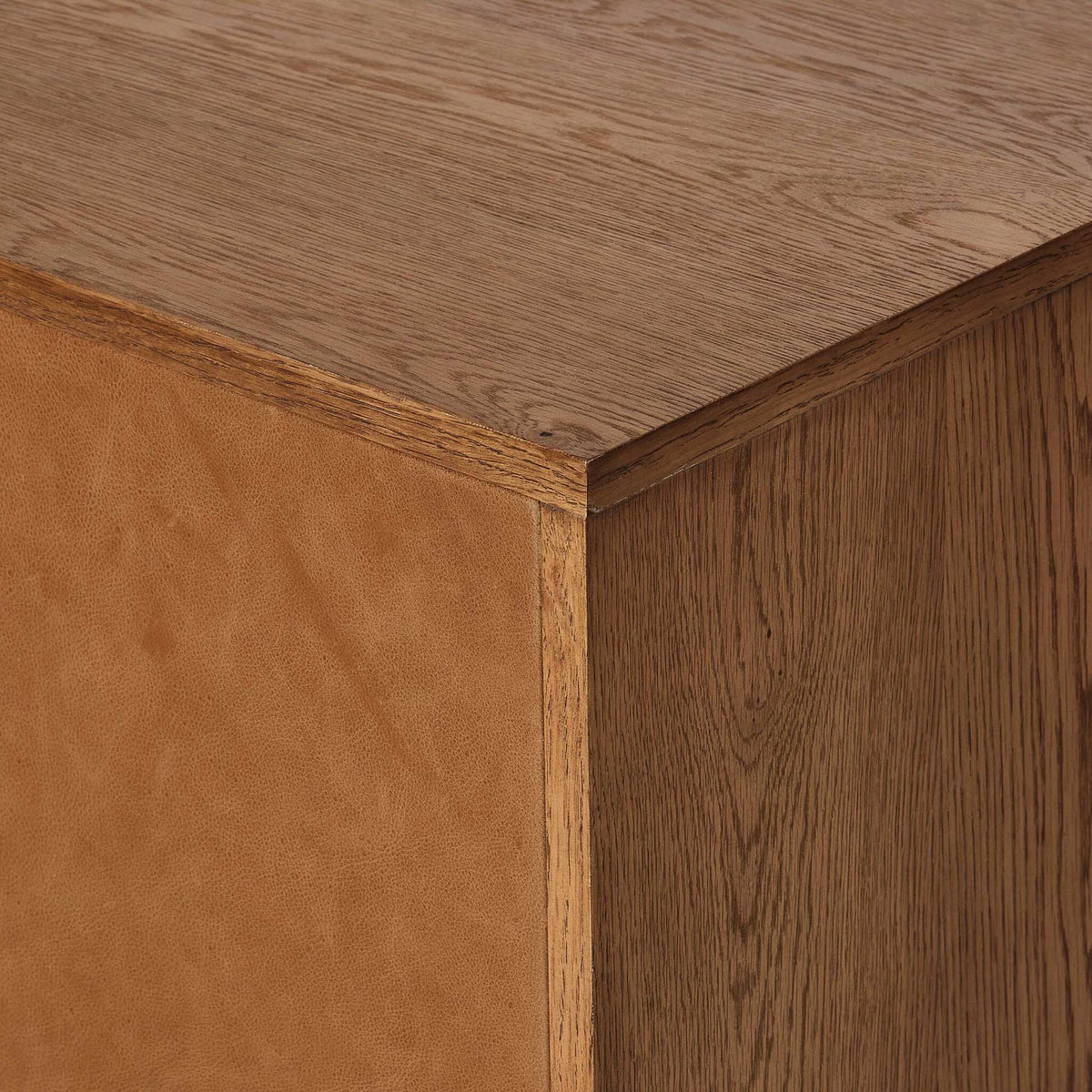 Posada L-Shaped Desk - Amber Oak Veneer