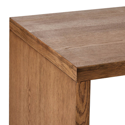 Posada L-Shaped Desk - Amber Oak Veneer