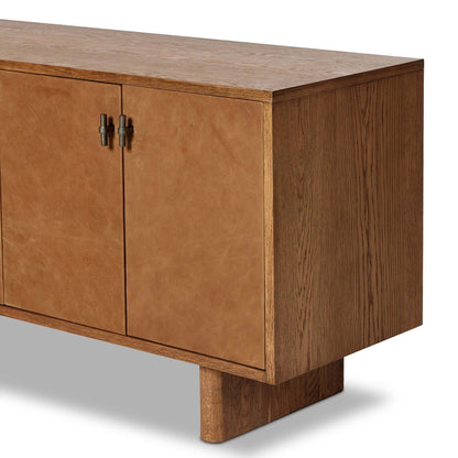 Posada L-Shaped Desk - Amber Oak Veneer