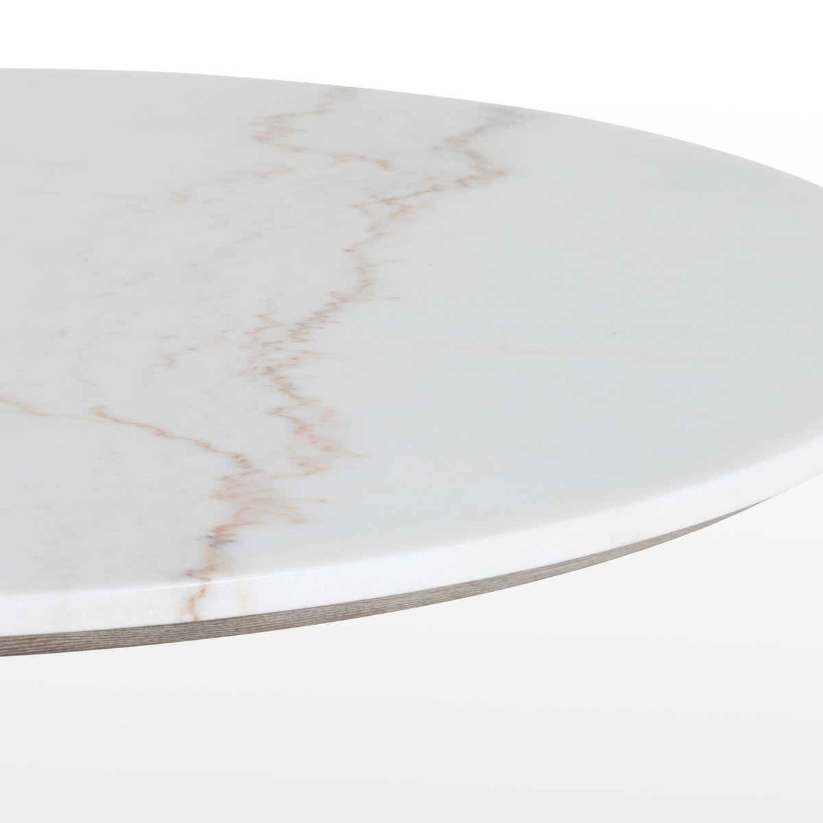 Powell Dining Table - White Marble - 42"W