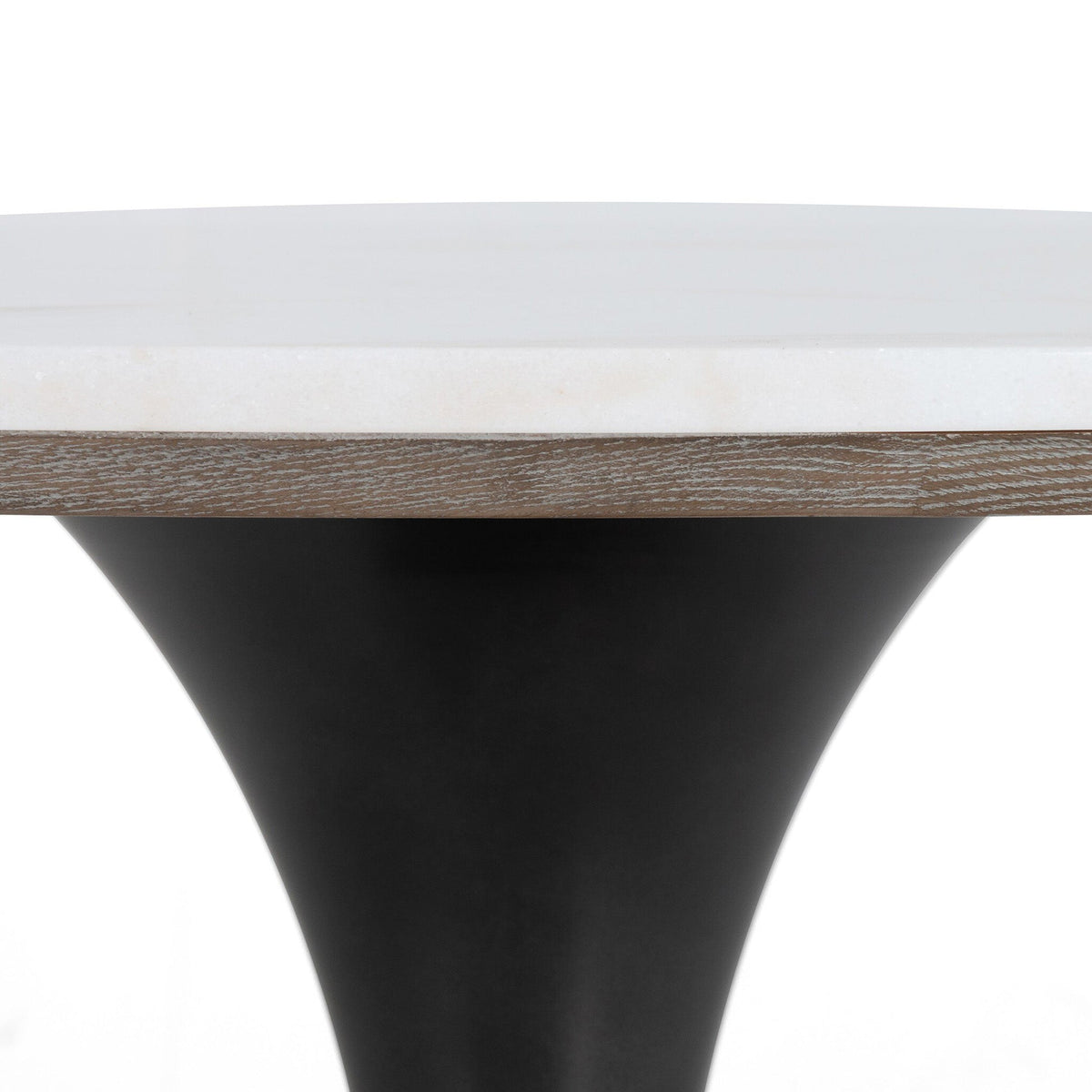 Powell Dining Table - White Marble - 42"W