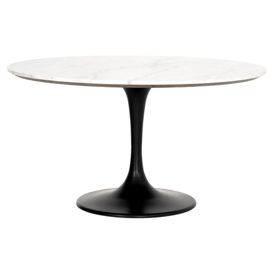 Powell Dining Table - White Marble - 55"W