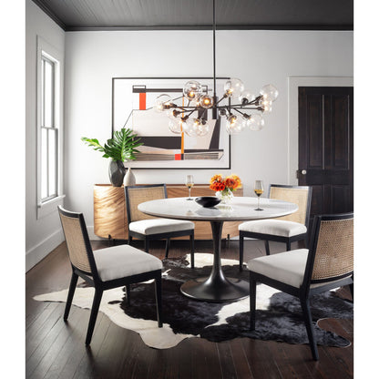 Powell Dining Table - White Marble - 55"W