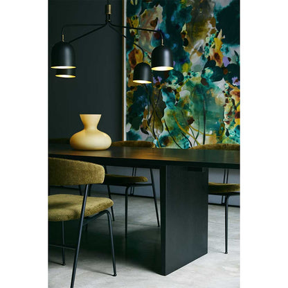 Private Dining Table - Brown, Black Ash