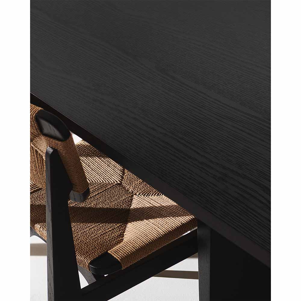 Private Dining Table - Brown, Black Ash