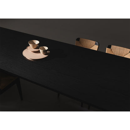 Private Dining Table - Brown, Black Ash