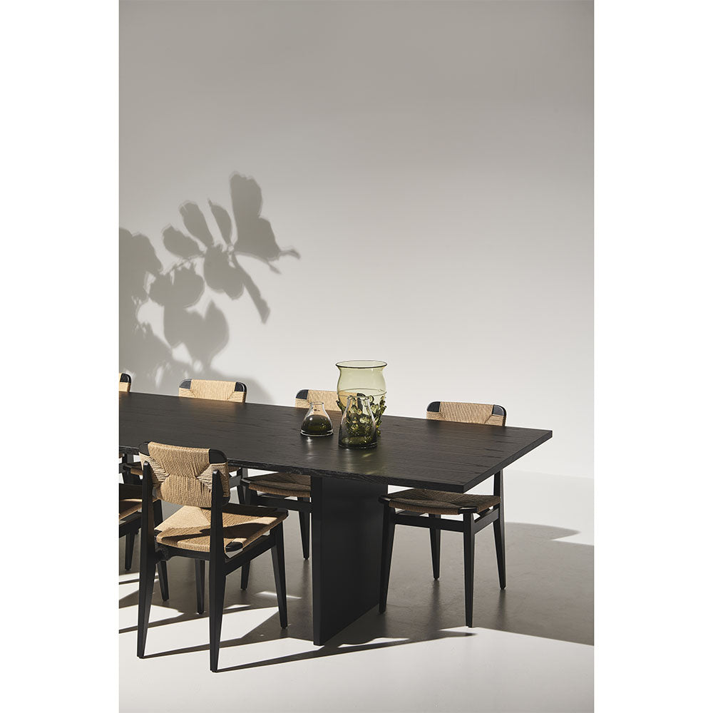 Private Dining Table - Brown, Black Ash