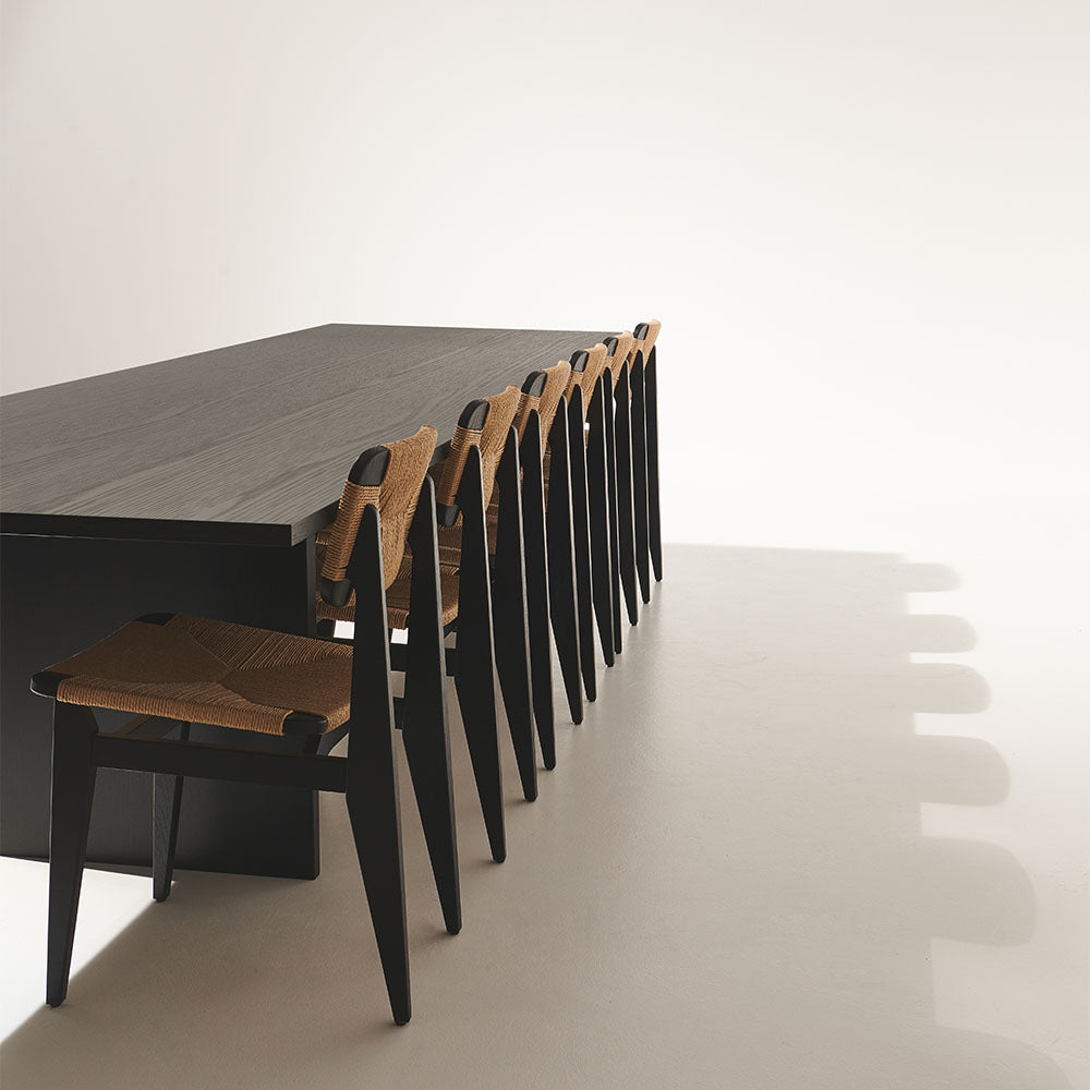 Private Dining Table - Brown, Black Ash