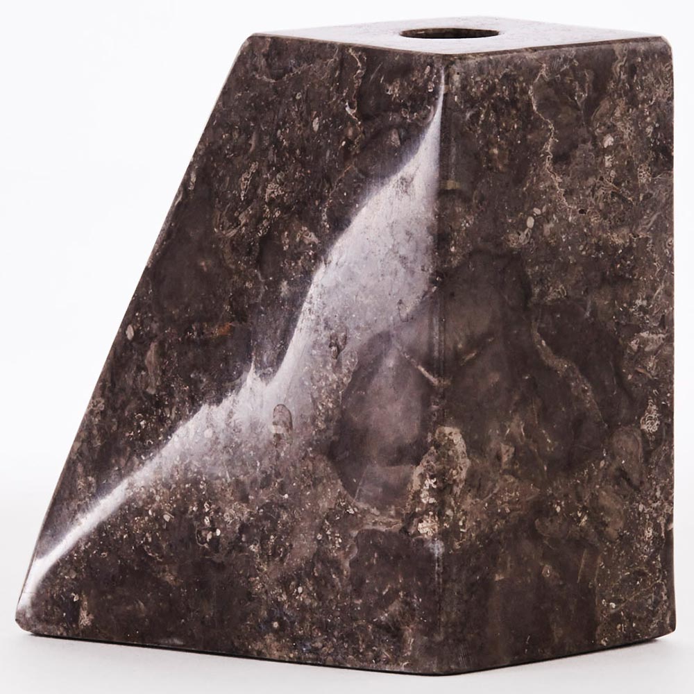Pyramid Candle Holders - Gray