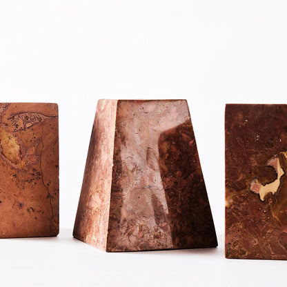 Pyramid Candle Holders - Red