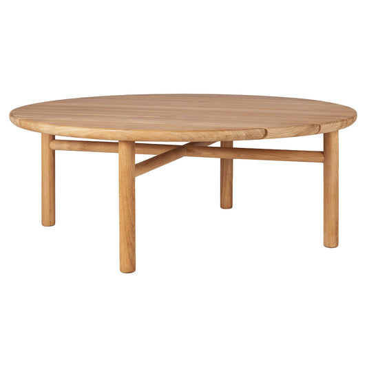 Quatro Outdoor Coffee Table - Teak, 14"H
