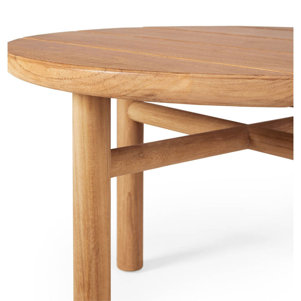 Quatro Outdoor Coffee Table - Teak, 14"H