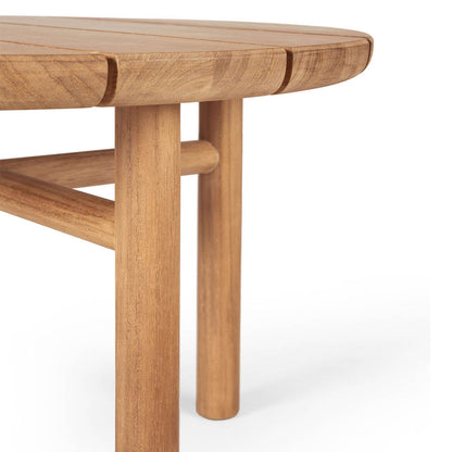 Quatro Outdoor Coffee Table - Teak, 14"H