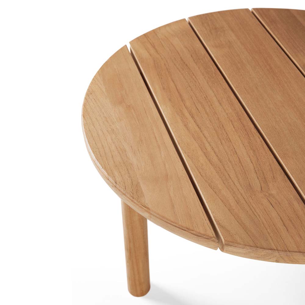 Quatro Outdoor Coffee Table - Teak, 14"H