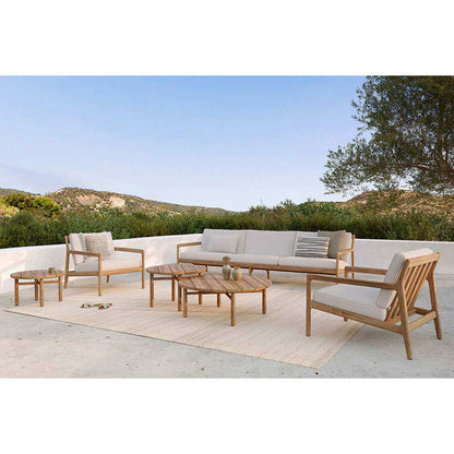 Quatro Outdoor Coffee Table - Teak, 14"H