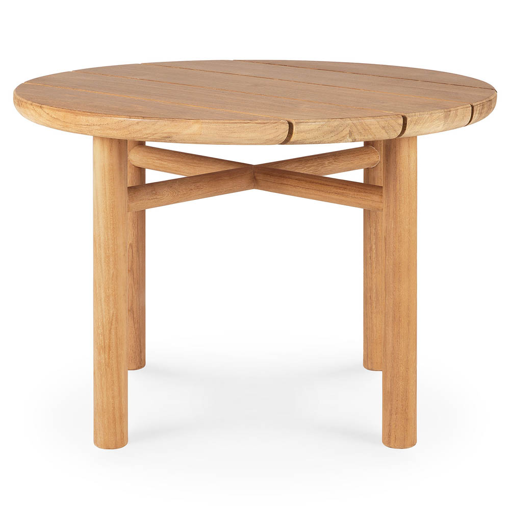 Quatro Outdoor Coffee Table - Teak, 17"H