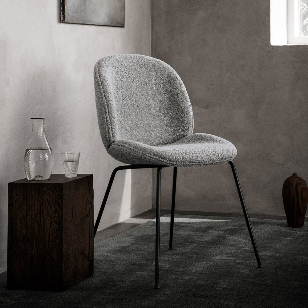 Quick Ship Beetle Fully Upholstered Dining Chair - Conic Base
