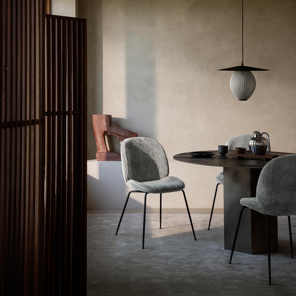 Quick Ship Beetle Fully Upholstered Dining Chair - Conic Base