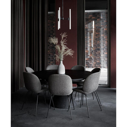 Quick Ship Beetle Fully Upholstered Dining Chair - Conic Base