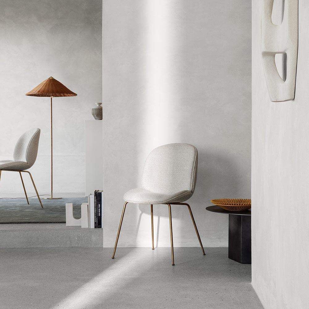 Quick Ship Beetle Fully Upholstered Dining Chair - Conic Base