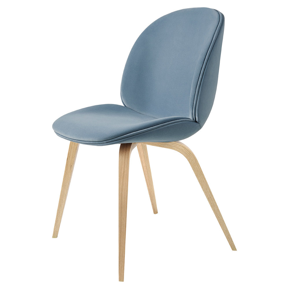 Quick Ship Beetle Fully Upholstered Dining Chair - Wood Base