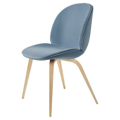 Quick Ship Beetle Fully Upholstered Dining Chair - Wood Base