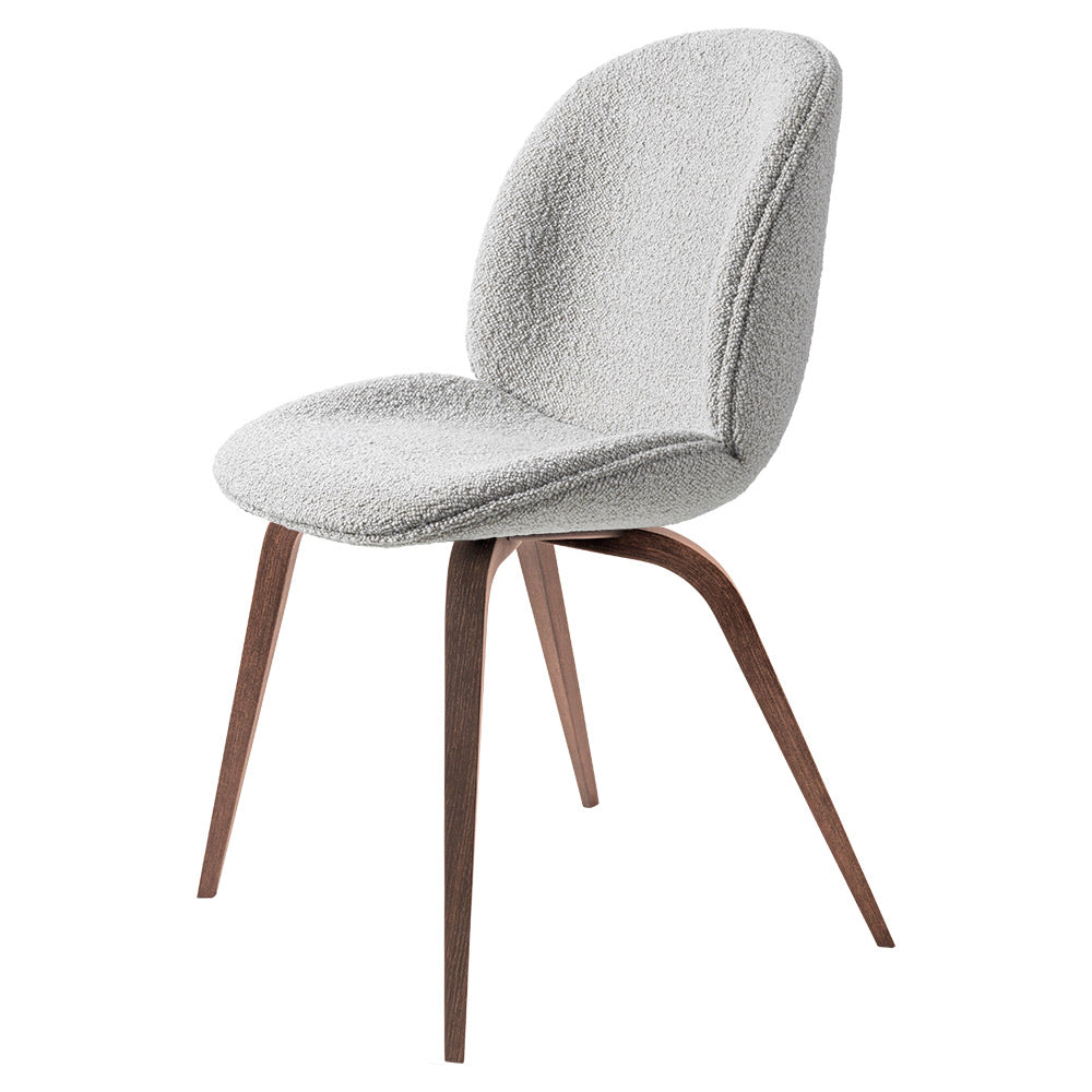 Quick Ship Beetle Fully Upholstered Dining Chair - Wood Base