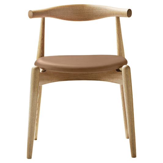 CH20 Elbow Dining Chair - Leather Thor 325, Oak Oil