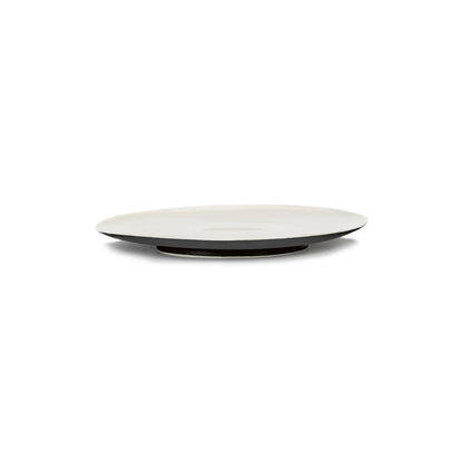 Ra Set of 4 Plates - Black &amp; Off White, 6.89"W