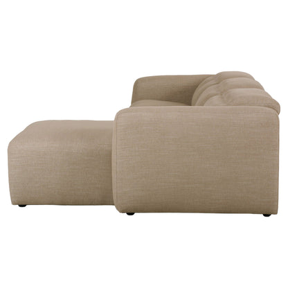 Radley Power Recliner 3-Piece Sectional W/ Chaise - Crypton Nomad Taupe