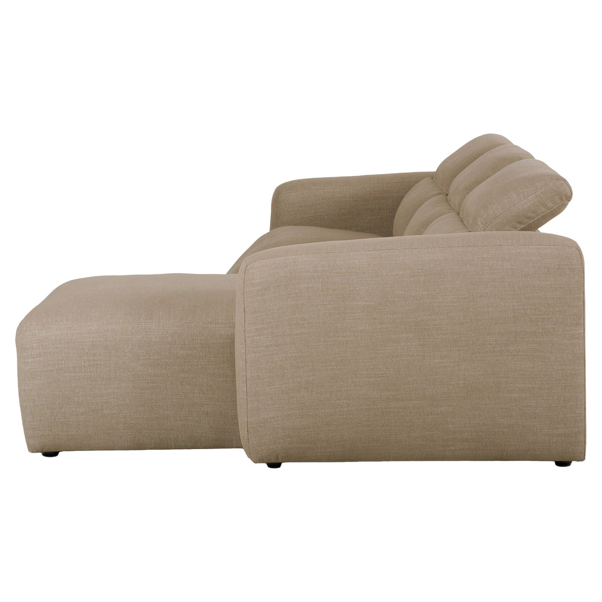 Radley Power Recliner 3-Piece Sectional W/ Chaise - Crypton Nomad Taupe