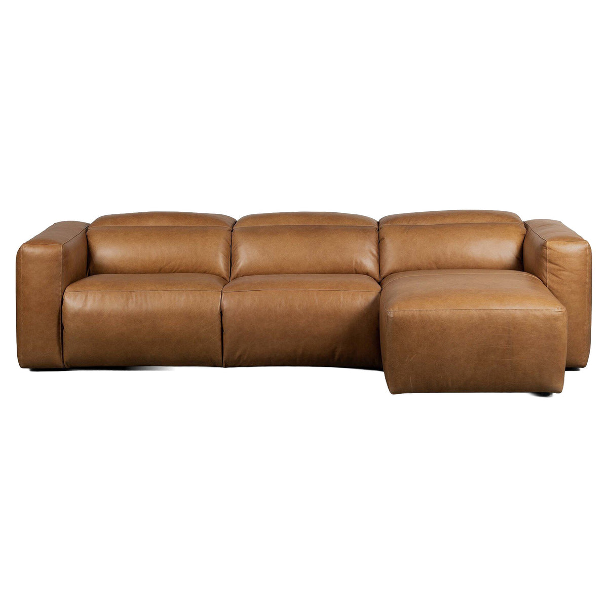 Radley Power Recliner 3-Piece Sectional W/ Chaise - Sonoma Butterscotch