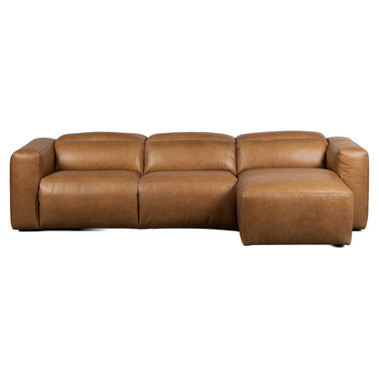 Radley Power Recliner 3-Piece Sectional W/ Chaise - Sonoma Butterscotch