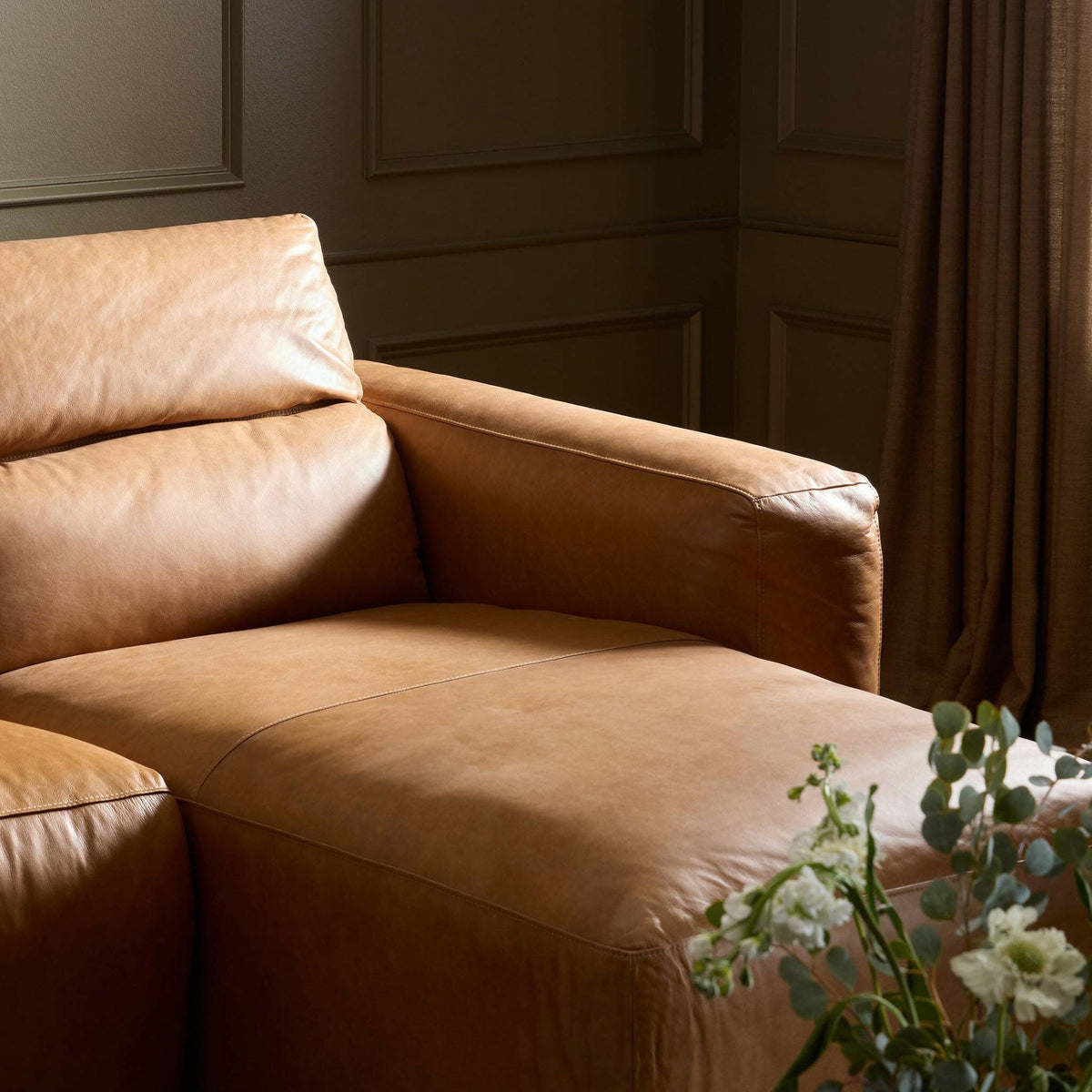 Radley Power Recliner 3-Piece Sectional W/ Chaise - Sonoma Butterscotch