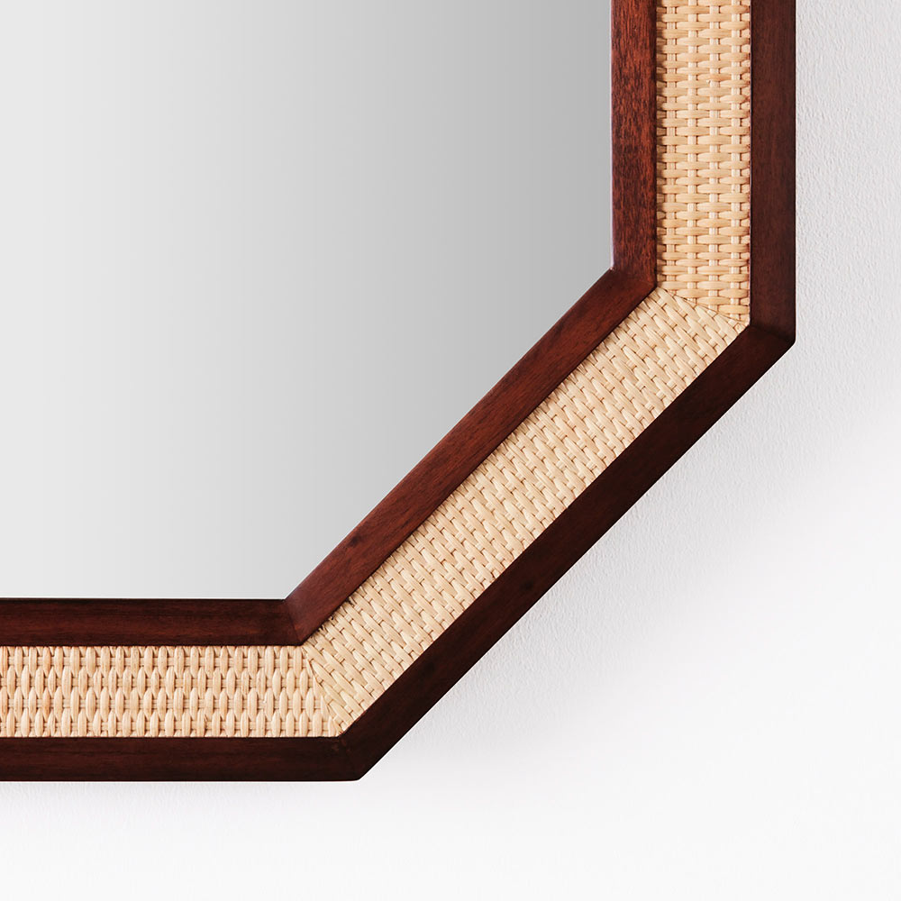 Rattan Large Mirror